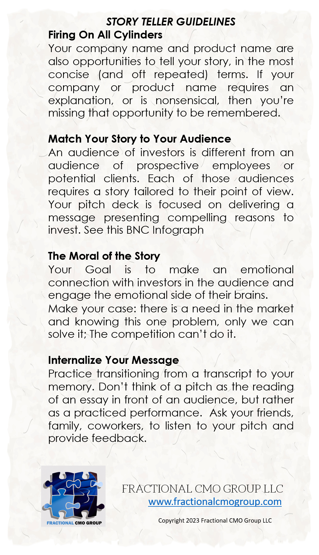 story telling add ons